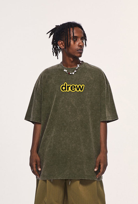 DREW Washed Logo Graphic Tee