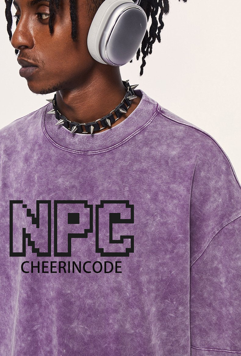NPC Washed Pixel Logo Graphic Tee