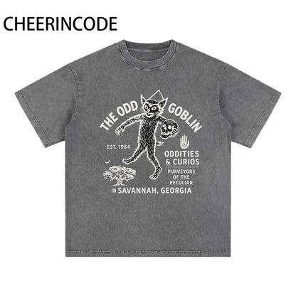 Dark Fun Washed Printed T-Shirt