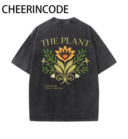 Minimalist Illustration Floral T-Shirt
