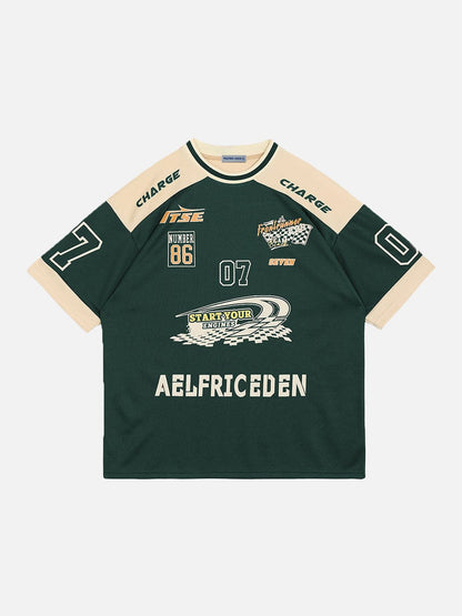 Aelfric Eden Contrast Color Racing Tee [Recommended by@addieisdaddyyy]
