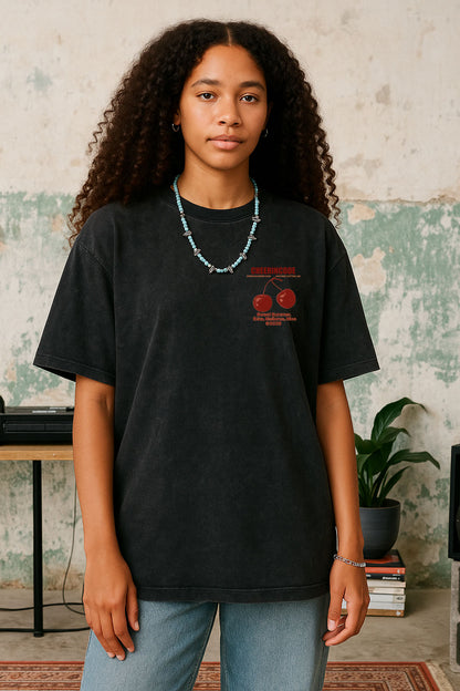 Summer Fruit Print Short Sleeve