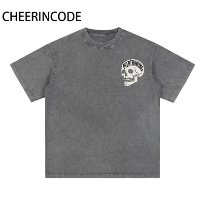 Men‘s Overthinking Skull Graphic Tee