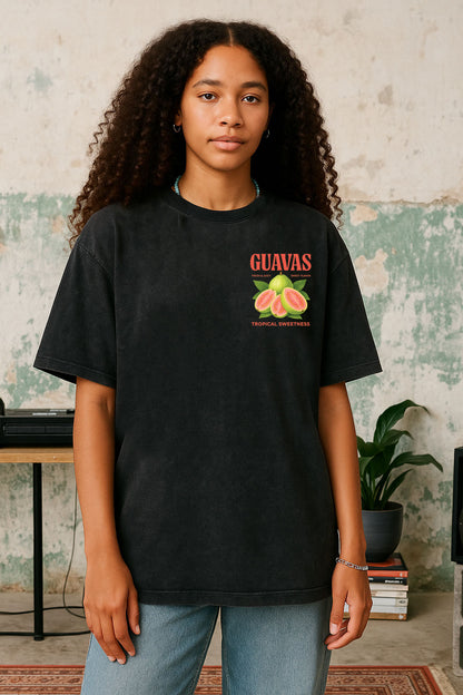 Tropical Sweet Guava Front and Back Printed T-Shirt