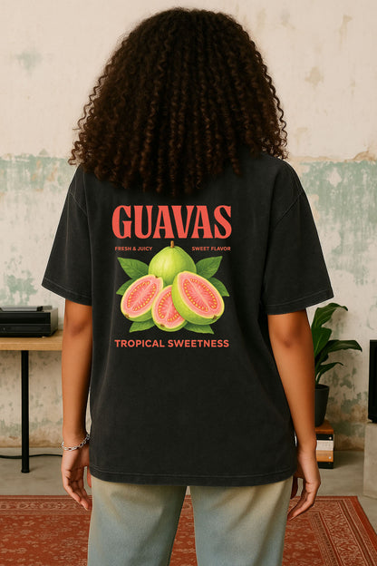 Tropical Sweet Guava Front and Back Printed T-Shirt
