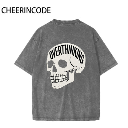 Men‘s Overthinking Skull Graphic Tee
