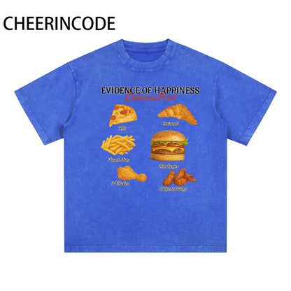 Vintage Mushroom- 230G Washed Graphic T-Shirt
