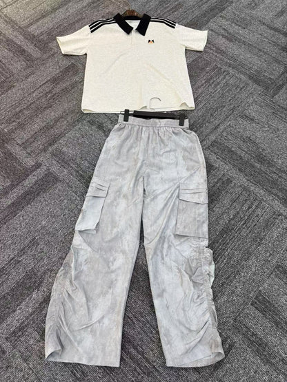 Fost Fish Women's Washed Cargo Pants with Drawstring