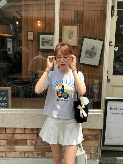 Fost Fish Women's Print Tee with "Don't Eat" Design