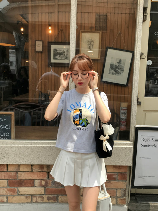 Fost Fish Women's Print Tee with "Don't Eat" Design