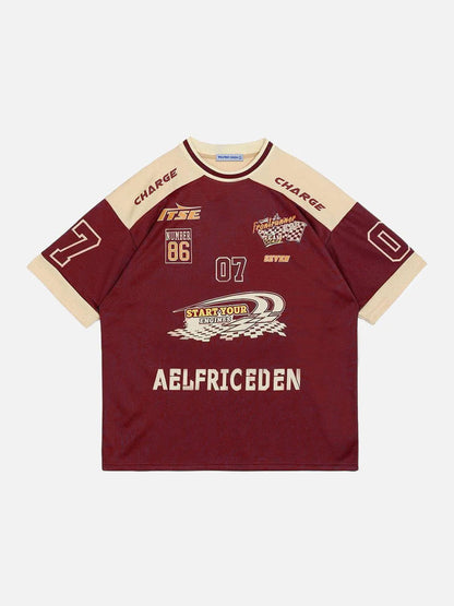 Aelfric Eden Contrast Color Racing Tee [Recommended by@addieisdaddyyy]