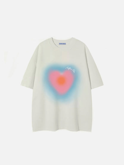 Aelfric Eden Blurring Heart Print Tee
