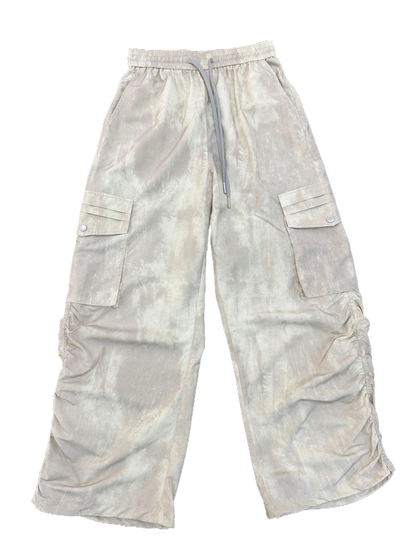 Fost Fish Women's Washed Cargo Pants with Drawstring