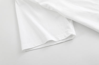 SKATE FRONT PRINT OVERSIZED T-SHIRT WHITE
