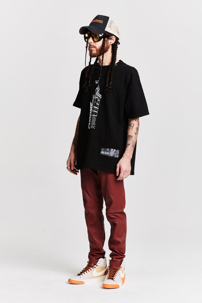 BUILDING OVERSIZED T-SHIRT BLACK