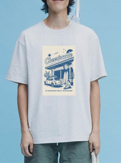 Mt Maunganui Beach Graphic Tee – New Zealand Holiday Edition