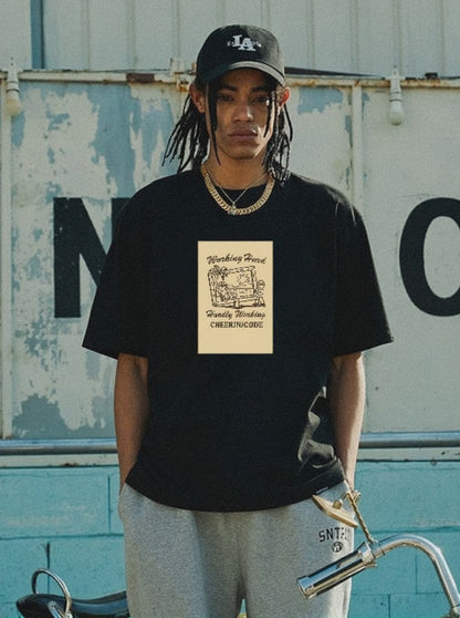 Workshop Mood Graphic Tee – Hardly Working Edition